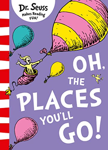 Oh, the Places You'll Go! book cover for Dr. Seuss travel quotes