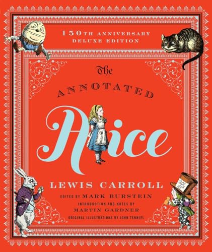 The Annotated Alice 150th Anniversary Deluxe Edition book cover for Lewis Carroll travel quotes