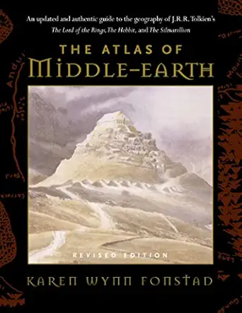 The Atlas of Middle-Earth by Karen Wynn Fonstad (Revised Edition), book cover