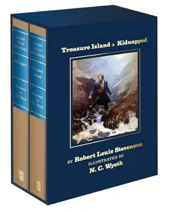 Treasure Island and Kidnapped: N.C. Wyeth Two-Volume Boxed Set, book cover
