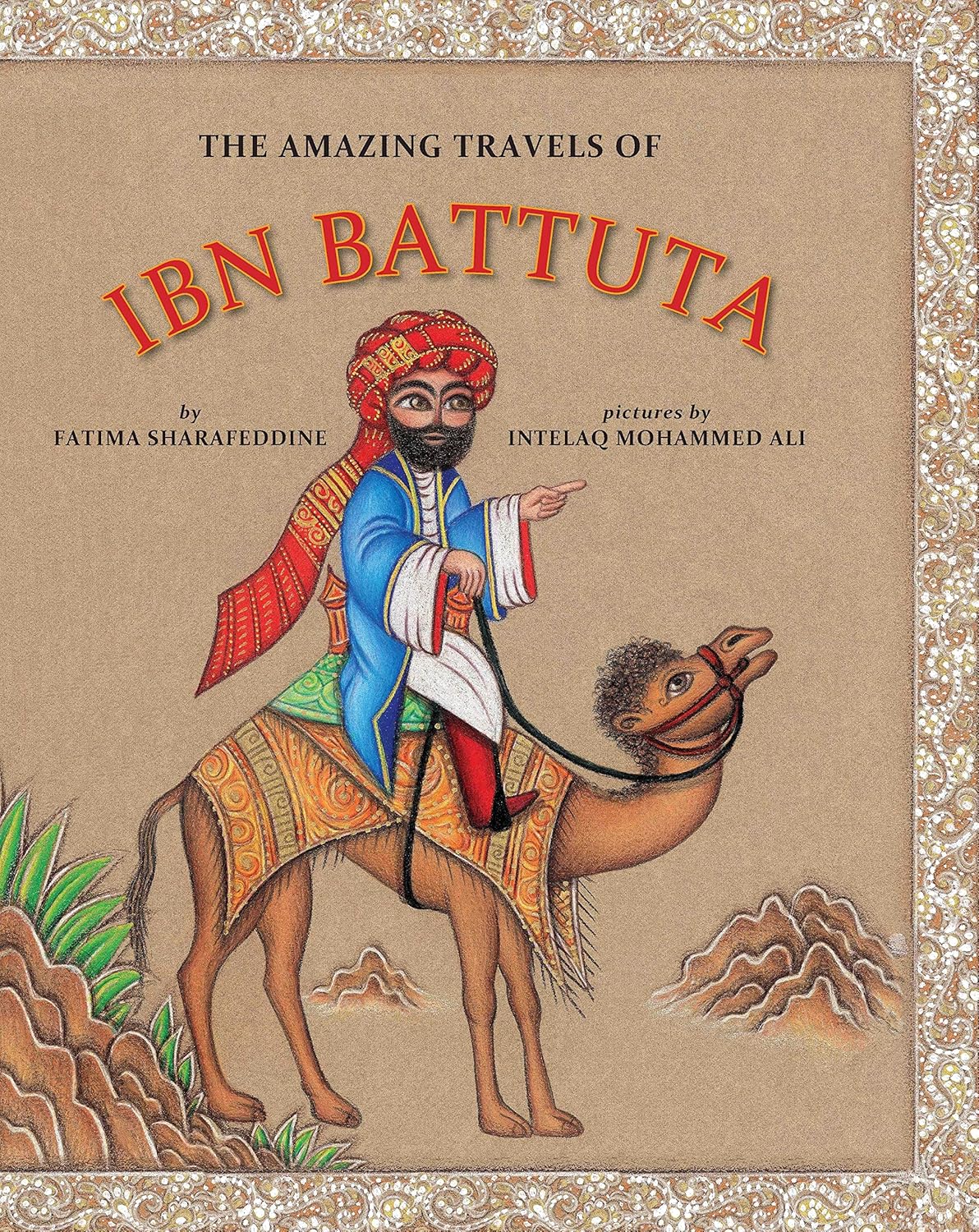 The Amazing Travels of Ibn Battuta (Fatima Sharafeddine), book cover