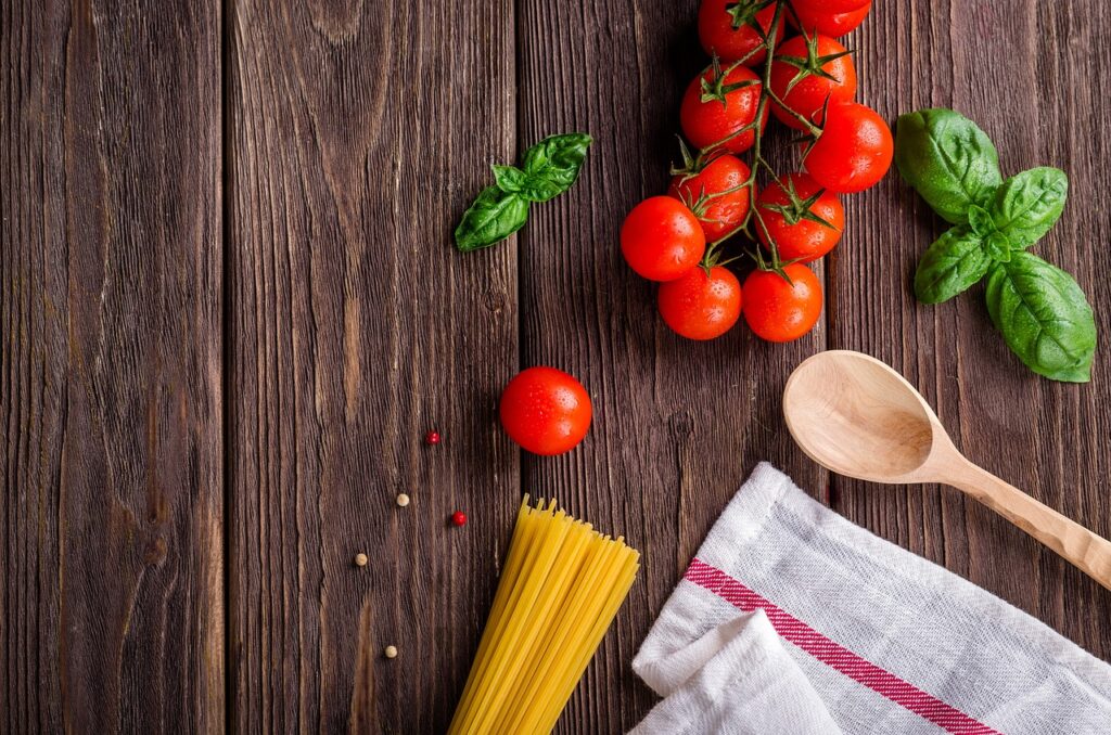 fresh pasta ingredients - food and travel quotes