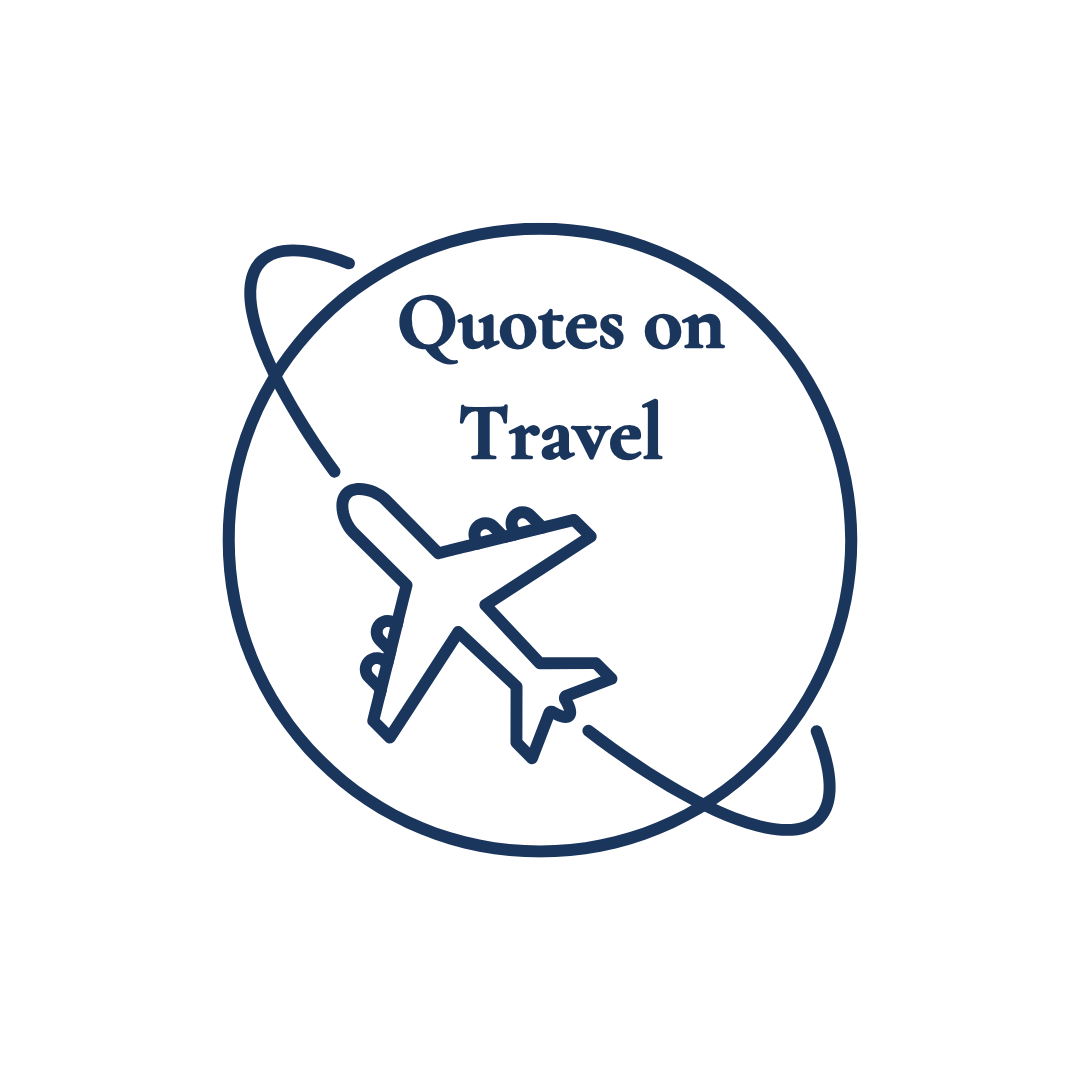 Quotes on Travel Logo - Blue