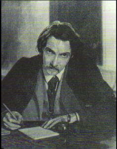 Robert Louis Stevenson Portrait - writing