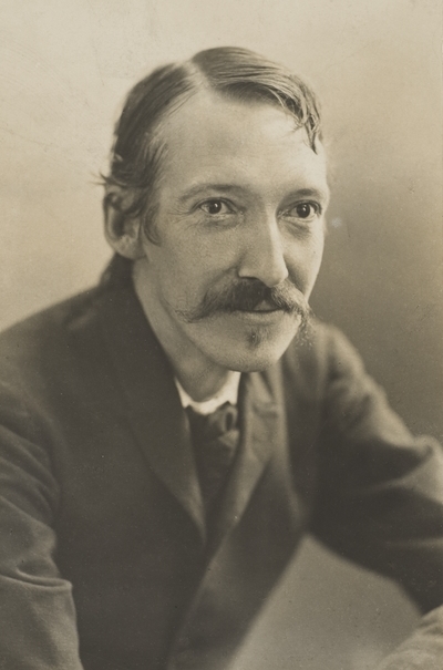 Robert Louis Stevenson, Scottish author of Treasure Island and Travels with a Donkey, photographed by Henry Walter Barnett in 1893.